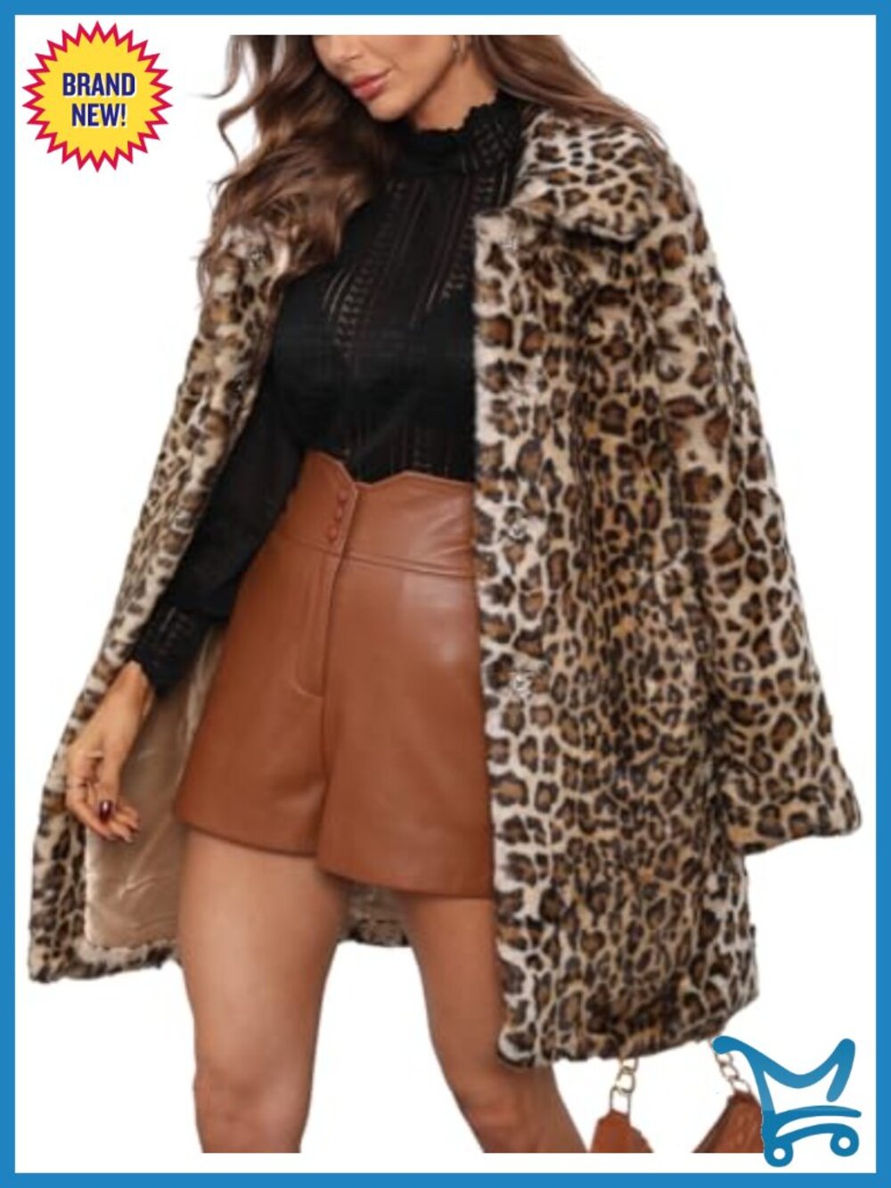 Faux Fur Furry Jacket Fluffy Fuzzy Cardigan Overcoat Women Warm Sherpa Fleece
